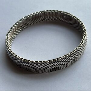 Vintage Godfrey Carter Silver Mesh Bracelet